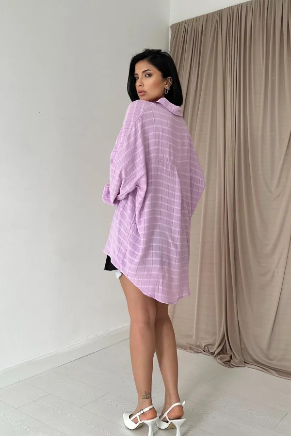 Chemise classique à carreaux