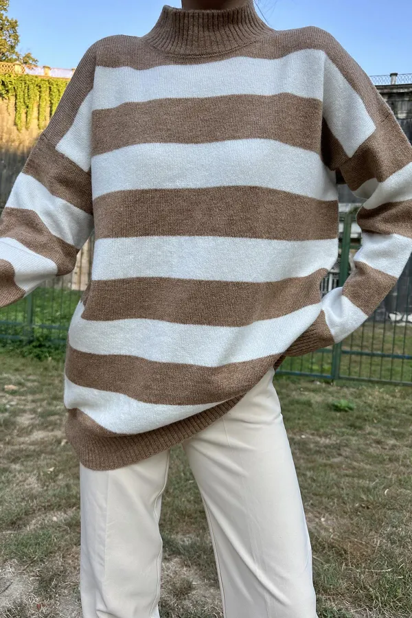 Striped Knit Sweater