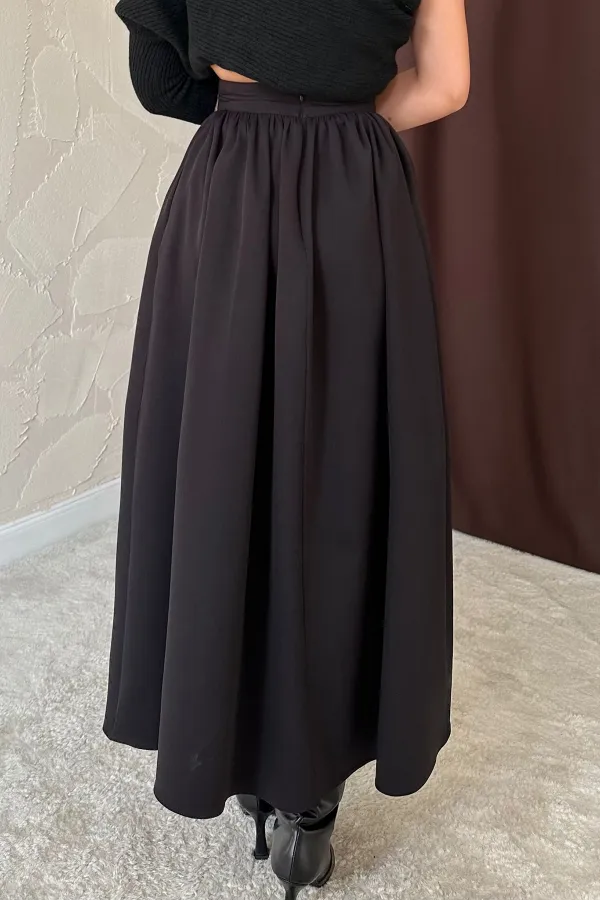 Pleated Waist Skirt
