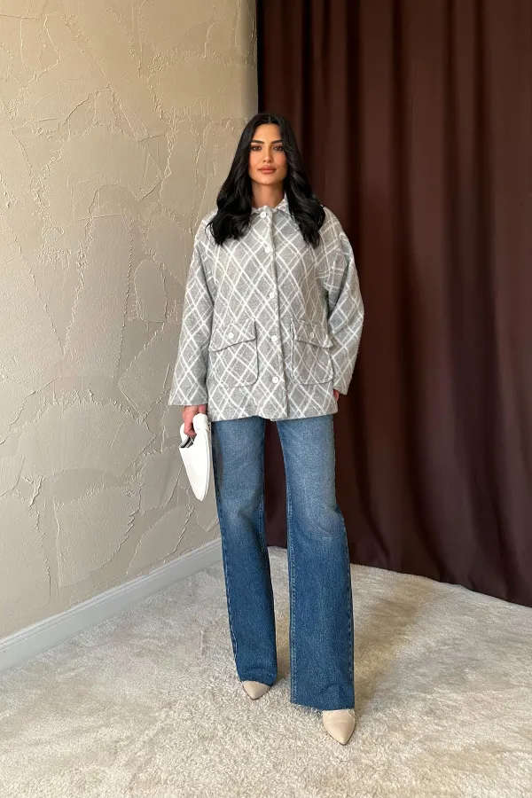 Polar Baklava Ekose Ceket