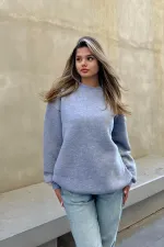 Basic Crew Neck Oversize Sweatshirt