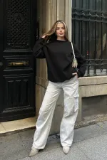 Basic Crew Neck Oversize Sweatshirt