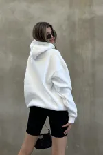 Zip-up Brushed Oversize Sweatshirt