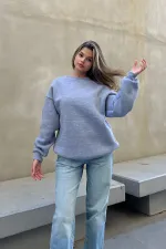 Basic Crew Neck Oversize Sweatshirt
