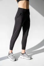 Pantalon de jogging taille haute avec poches