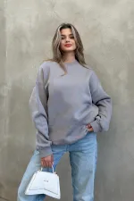 Basic Crew Neck Oversize Sweatshirt