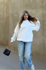 Basic Crew Neck Oversize Sweatshirt