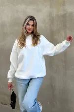 Basic Crew Neck Oversize Sweatshirt