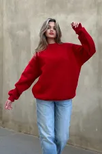 Basic Crew Neck Oversize Sweatshirt