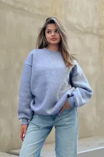 Basic Crew Neck Oversize Sweatshirt