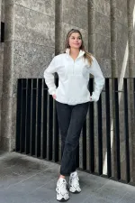 Sweat-shirt oversize avec fermeture éclair