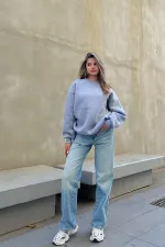 Basic Crew Neck Oversize Sweatshirt