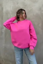Basic Crew Neck Oversize Sweatshirt