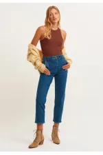 Ribbed Halter Neck Knitted Tank Top