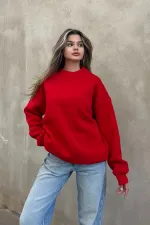 Basic Crew Neck Oversize Sweatshirt