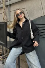 Düğmeli Polo Yaka Triko Hırka