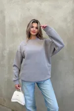 Basic Crew Neck Oversize Sweatshirt