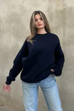 Basic Crew Neck Oversize Sweatshirt