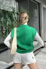 Plaid Pattern V-Neck Sweater