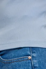 Fitilli Halter Yaka Örme Atlet