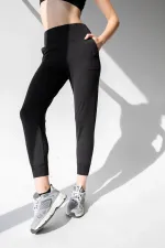Pantalon de jogging taille haute avec poches