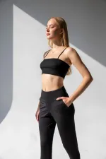 Pantalon de jogging taille haute avec poches