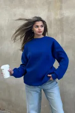 Basic Crew Neck Oversize Sweatshirt