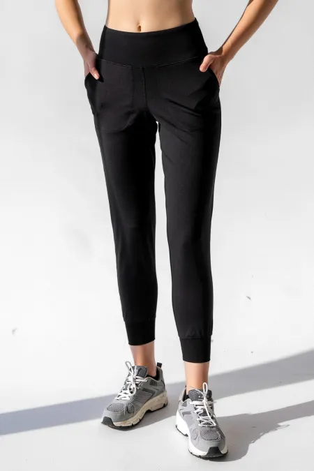 Pantalon de jogging taille haute avec poches