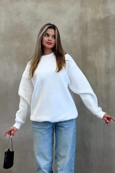 Basic Crew Neck Oversize Sweatshirt