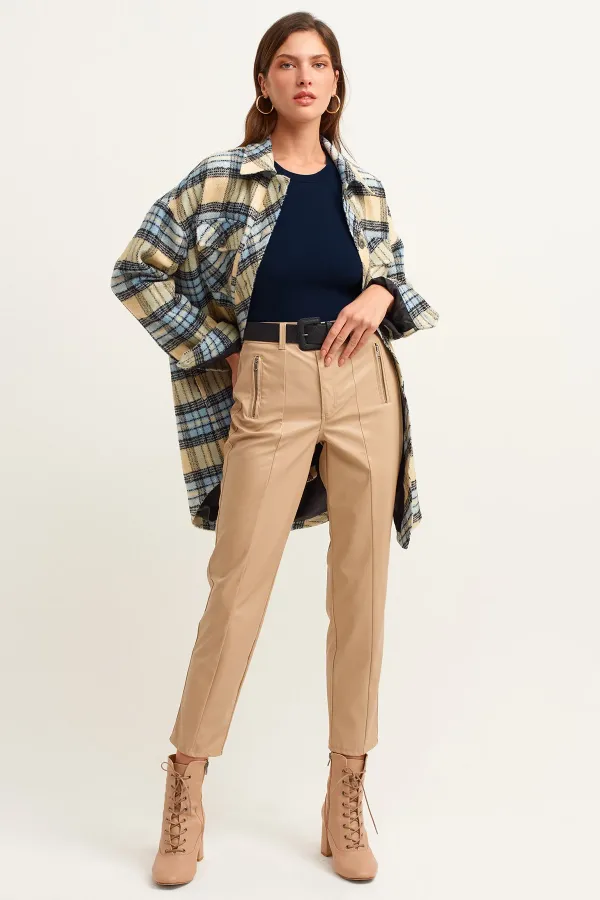 Fitilli Halter Yaka Örme Atlet