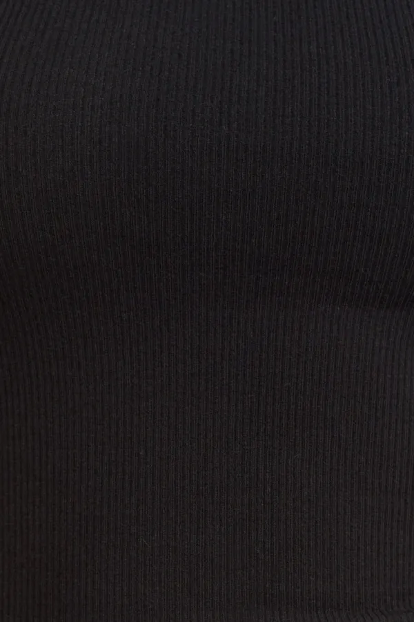 Débardeur côtelé à col halter