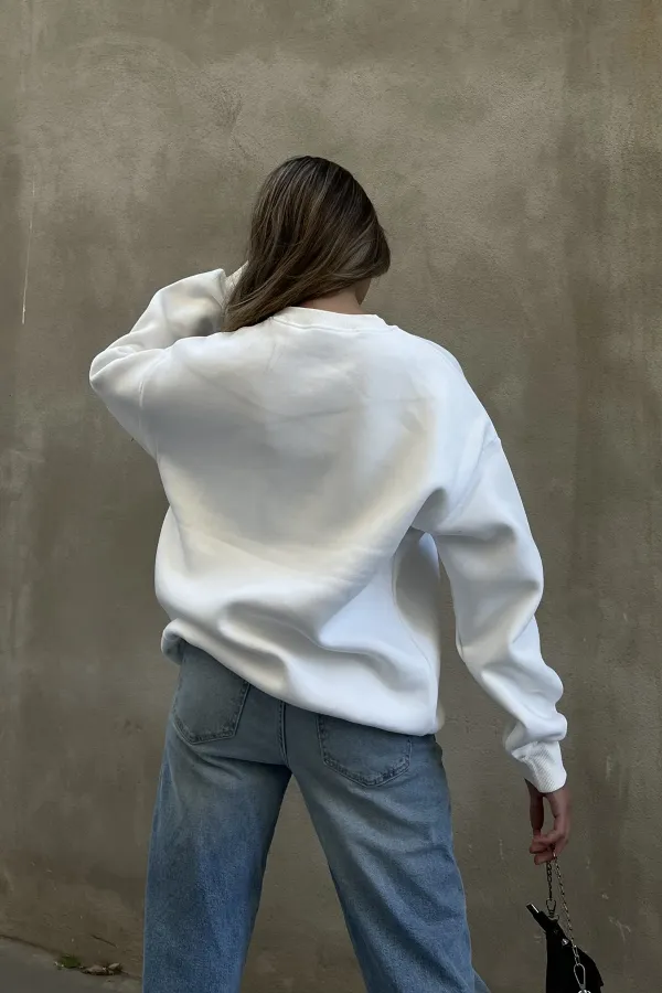 Basic Crew Neck Oversize Sweatshirt