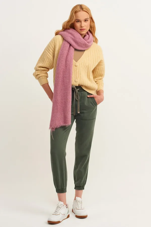 Fitilli Halter Yaka Örme Atlet