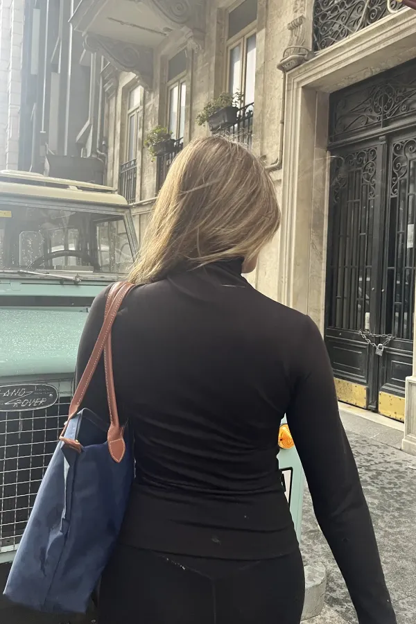 Polyamide Turtleneck Blouse