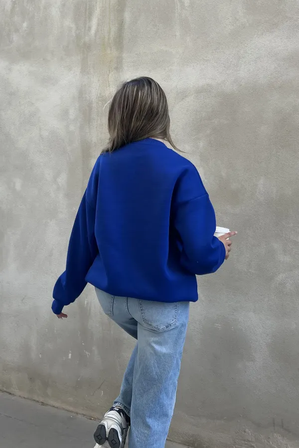 Basic Crew Neck Oversize Sweatshirt