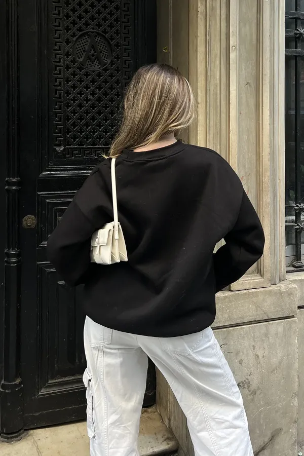 Basic Crew Neck Oversize Sweatshirt
