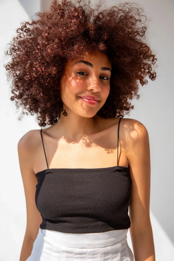 Strappy Cotton Crop Top Bustier