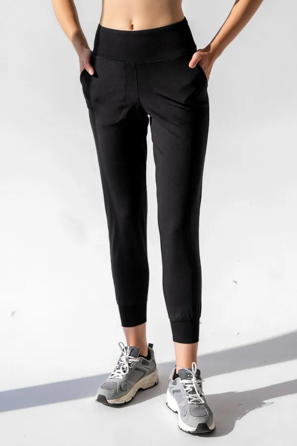 Pantalon de jogging taille haute avec poches