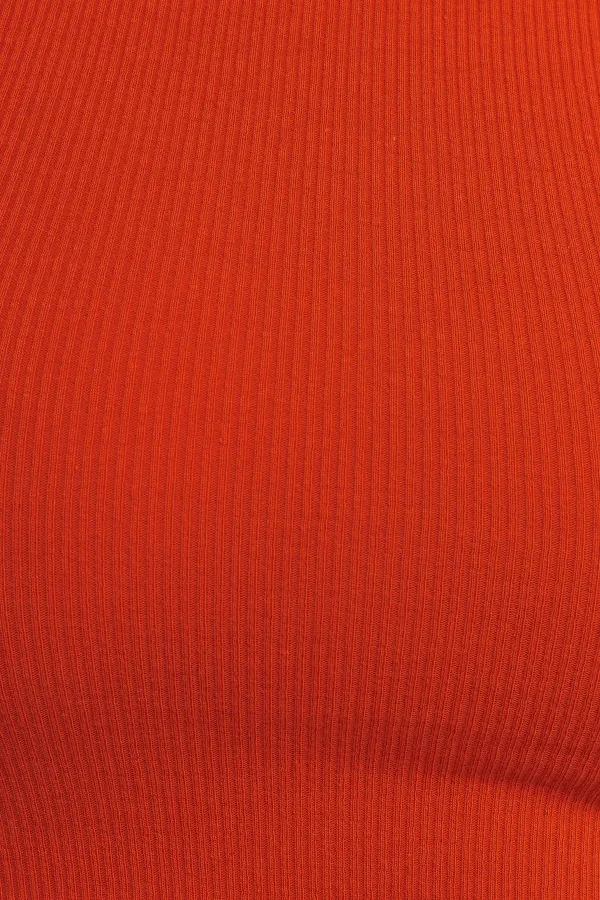 Fitilli Halter Yaka Örme Atlet