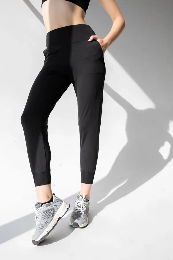 Pantalon de jogging taille haute avec poches
