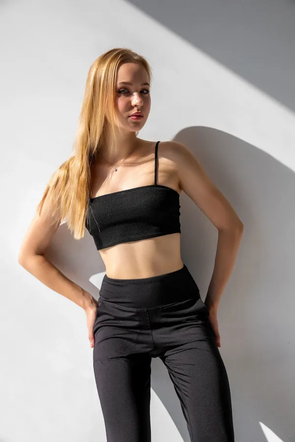 Pantalon de jogging taille haute avec poches