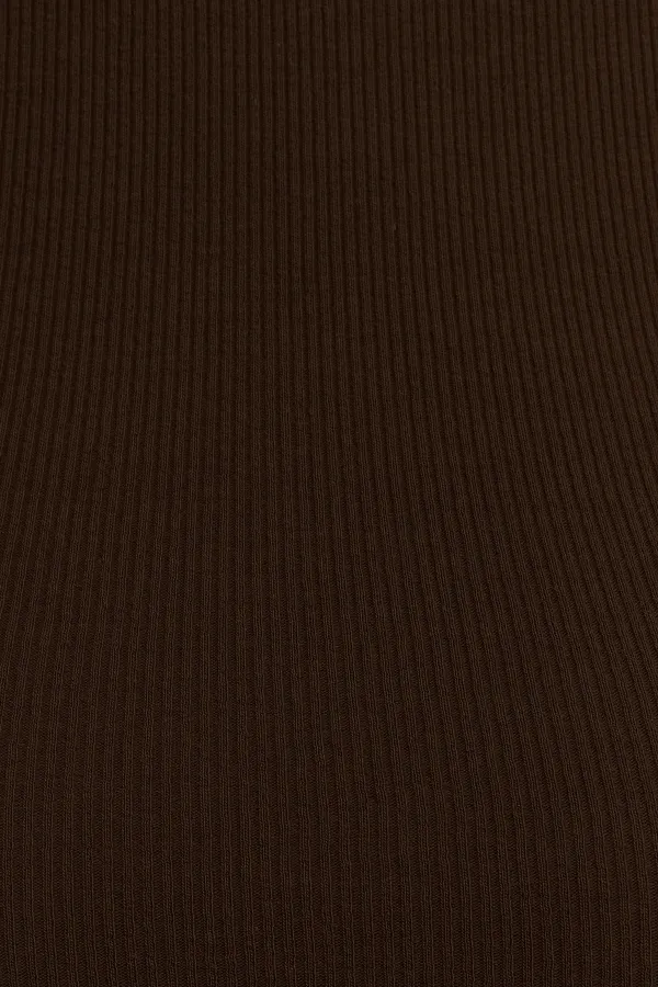 Ribbed Halter Neck Knitted Tank Top