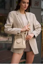 Sac Maja Mini City pour femme avec housse - Beige