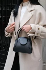 Sac Maja Mini City pour femme avec housse - Noir