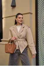 Sac panier avec cadenas, couleur fauve