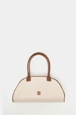Sac à main et à bandoulière rétro beige