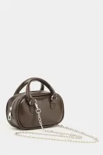 Mini sac bandoulière rétro marron