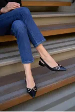 Accessory Detailed Ballerinas Black Accessory Detailed Ballerinas Black