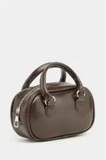 Mini sac bandoulière rétro marron