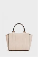 Mini sac fourre-tout à main et à bandoulière crème Mini sac fourre-tout à main et à bandoulière crème